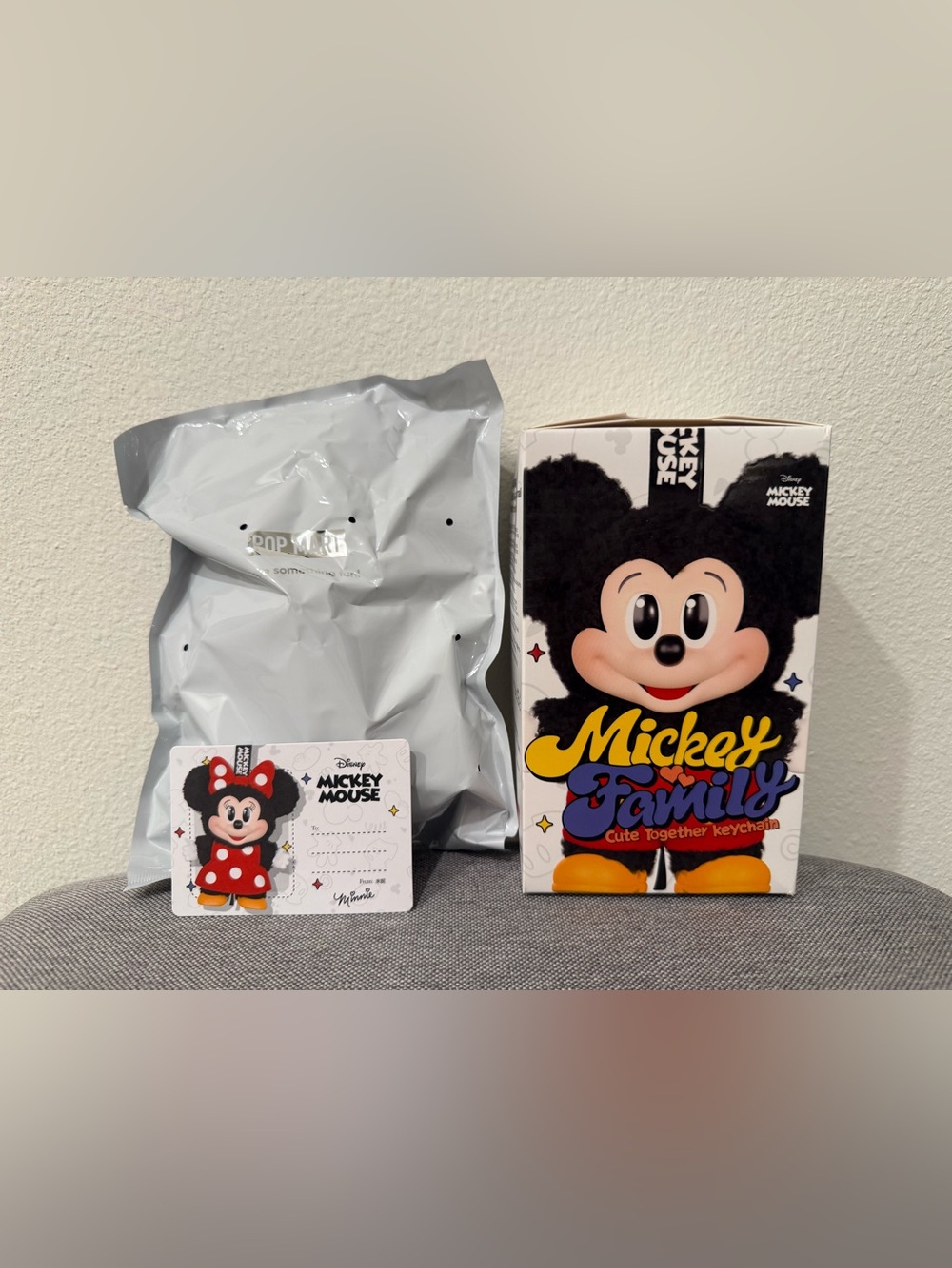 Pop Mart Mickey Family Cute Together Keychain - Confirmed Minnie Mouse